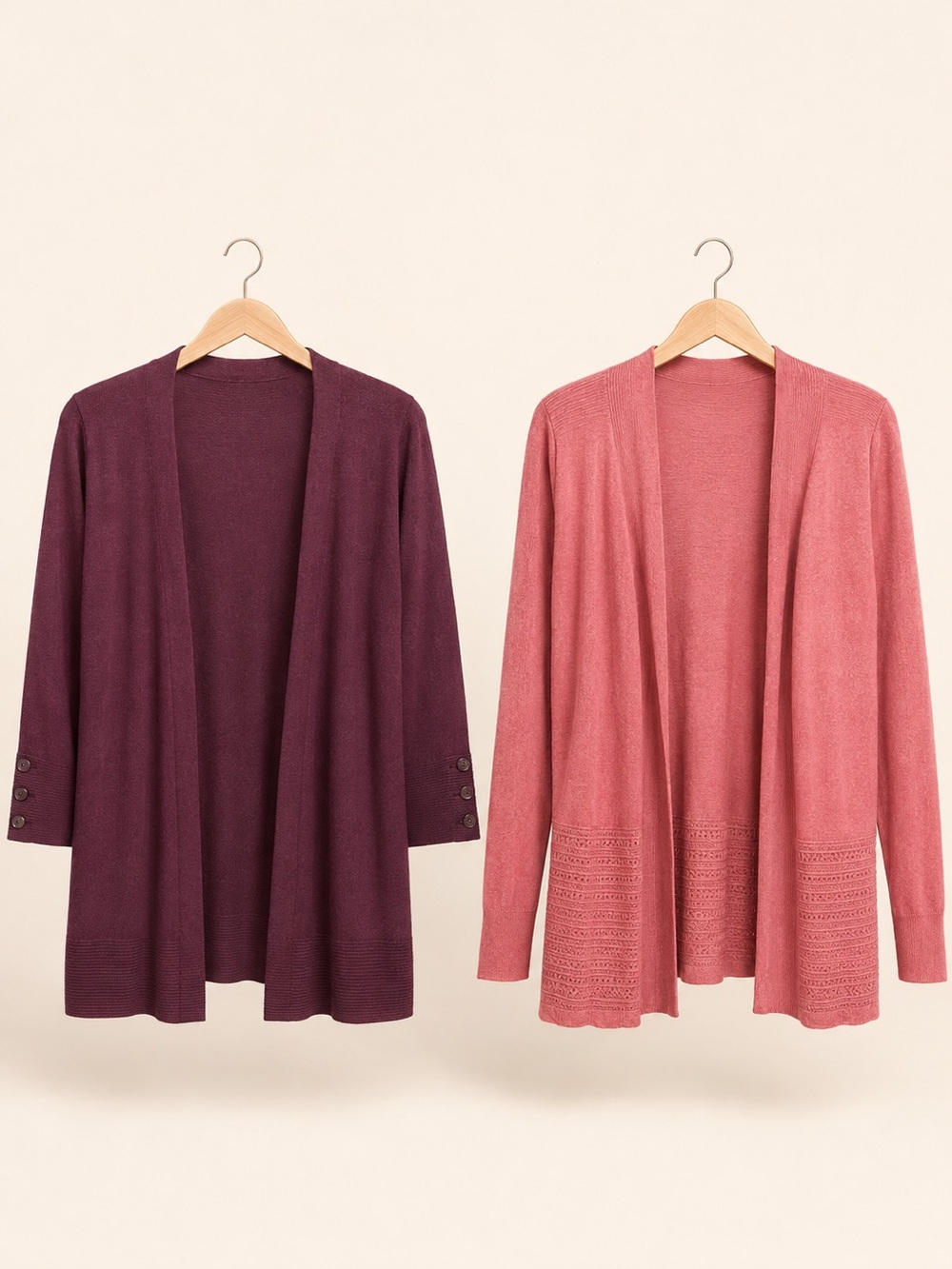 NWT Stitch Fix Cardigan Bundle Size S Cyrus Lety & Me Burgundy Pink Bundle